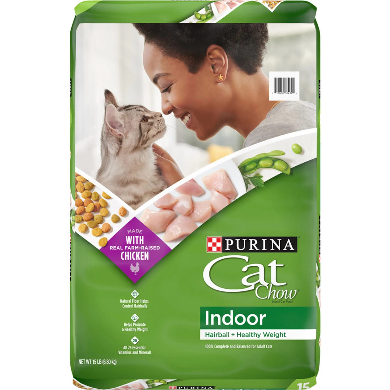 Purina Cat Chow Indoor Hairball + Healthy Weight - 15 Lb