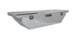 Better Built 63" Aluminum Crossover Low Profile Wedge Truck Tool Box- Silver