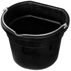 Farm Innovators 12 Qt. Heated Flat-Back Rubber Bucket