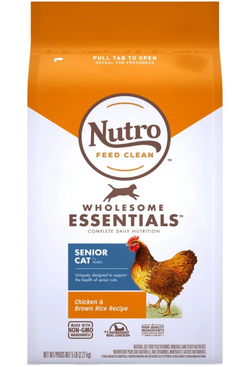 Nutro Wholesome Essentials Senior Chicken & Brown Rice Recipe - 5 Lbs