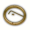 Agri-Pro - 3 Inch X 3 8 Inch Brass Bull Ring