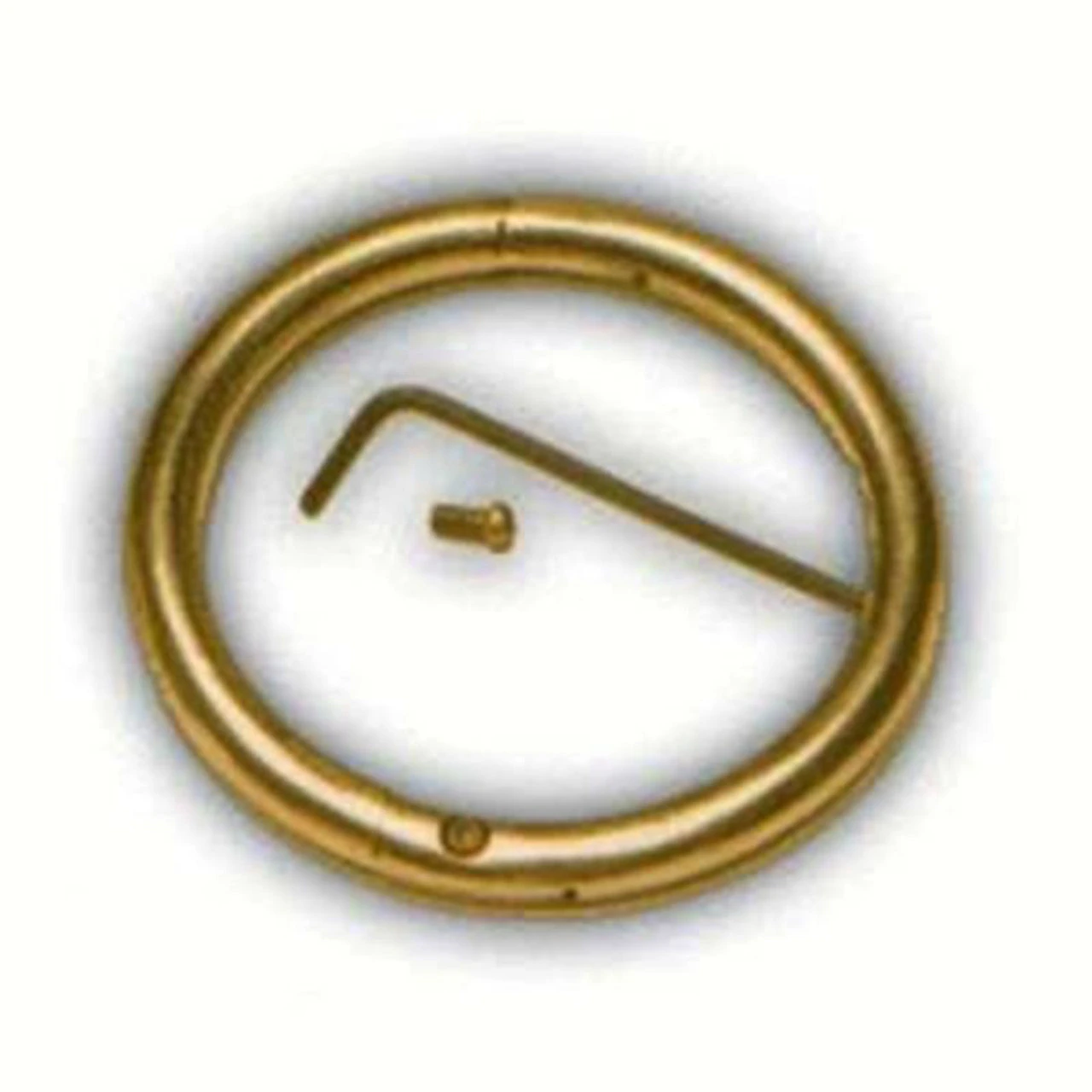 Agri-Pro - 3 Inch X 3 8 Inch Brass Bull Ring