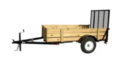 Carry-On 5X8 Woody Mesh Floor Trailer With Ramp