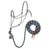 Weaver Leather- Silvertip No. 95 Average Rope Halter With 10' Lead Gray/Silver/Navy