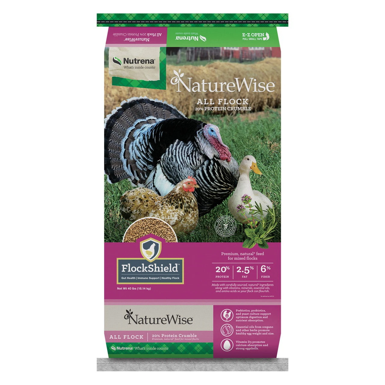 NatureWise All Flock 20% Crumbled Poultry Feed