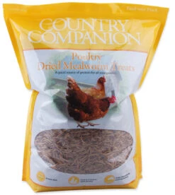 Country Companion Dried Mealworm Chicken Treats 5lbs