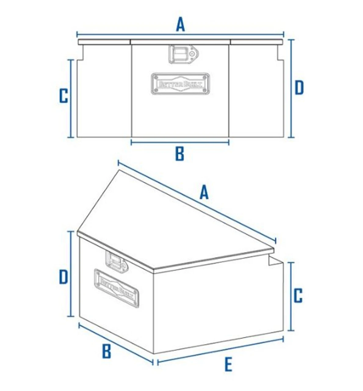 BETTER BUILT CROWN SERIES V-SHAPED TRAILER TONGUE TOOL BOX - Image 5