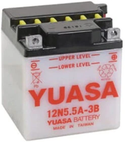Yuasa 12N5.5A-3B 12 Volt Motorcycle Battery