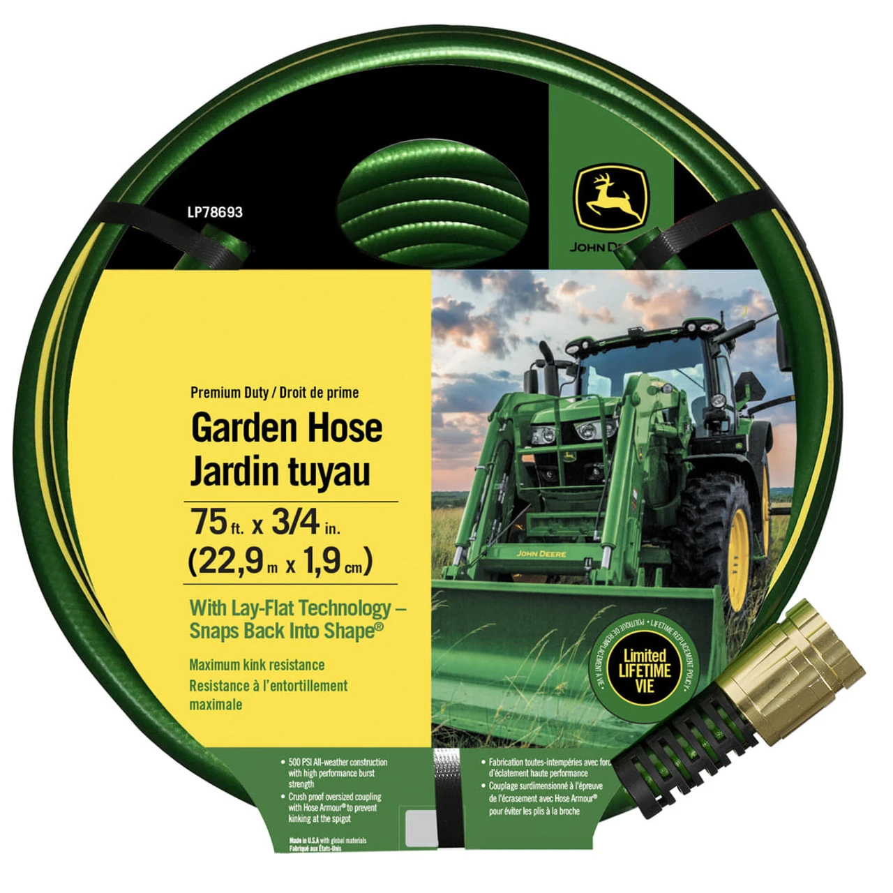 Swan John Deere 75ft Garden Hose