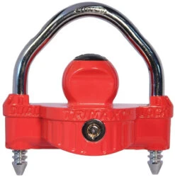 TriMax UMAX25D Universal Narrow Body 1/2? Steel Shackle Dual Coupler Lock With An Integrated U-Lock