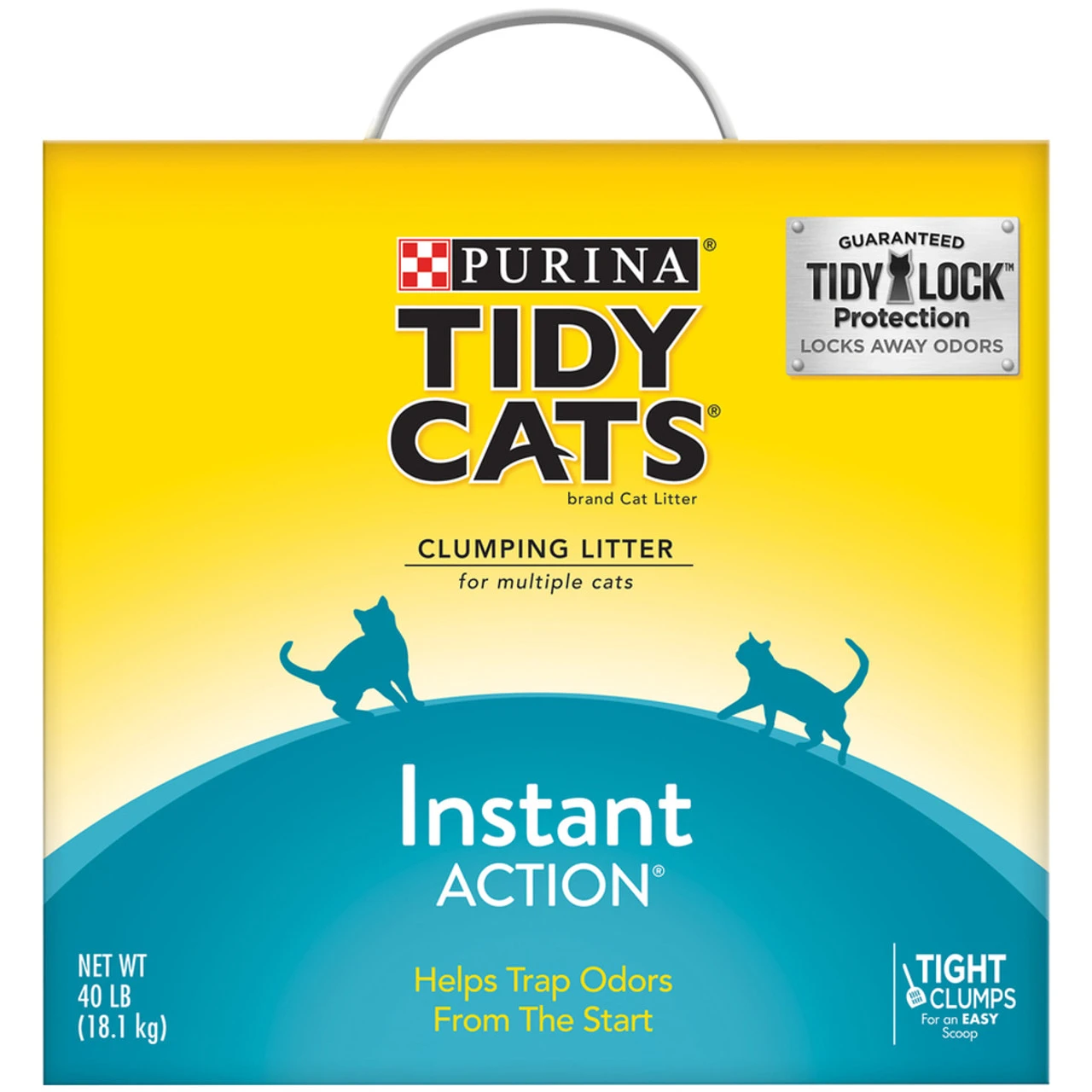 Purina Tidy Cats Clumping Cat Litter, Instant Action - 40 Lb
