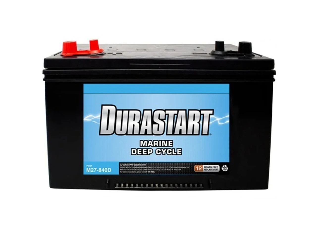 Durastart Marine Deep Cycle Battery M27-840D