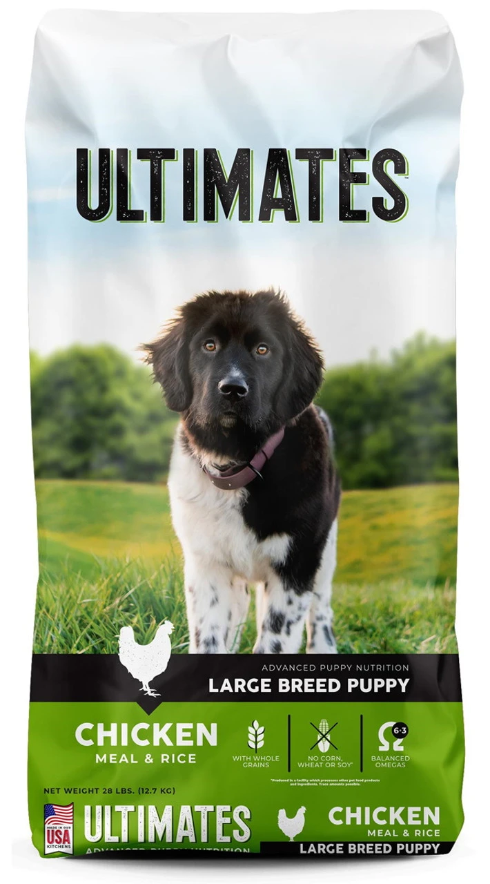 Ultimates Chicken Meal & Rice Large Breed Puppy Food - 28 LBS