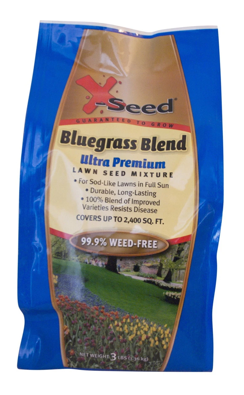 X-Seed Blue Grass Blend Ultra Premium Lawn Seed Mixture - 3 LBS