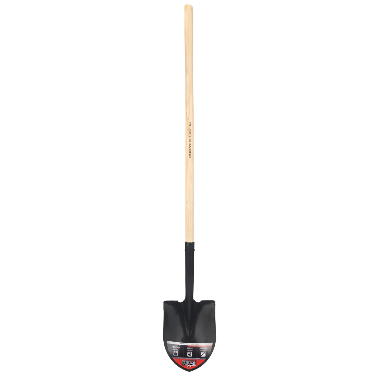 Black Diamond Round Point Shovel WLH - 48