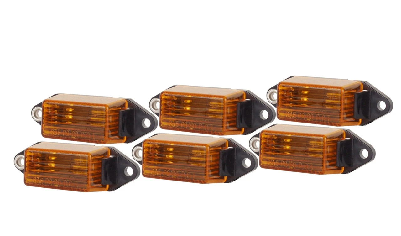 Yellow Mini Ear Mounting Marker/Clearance Light Kit