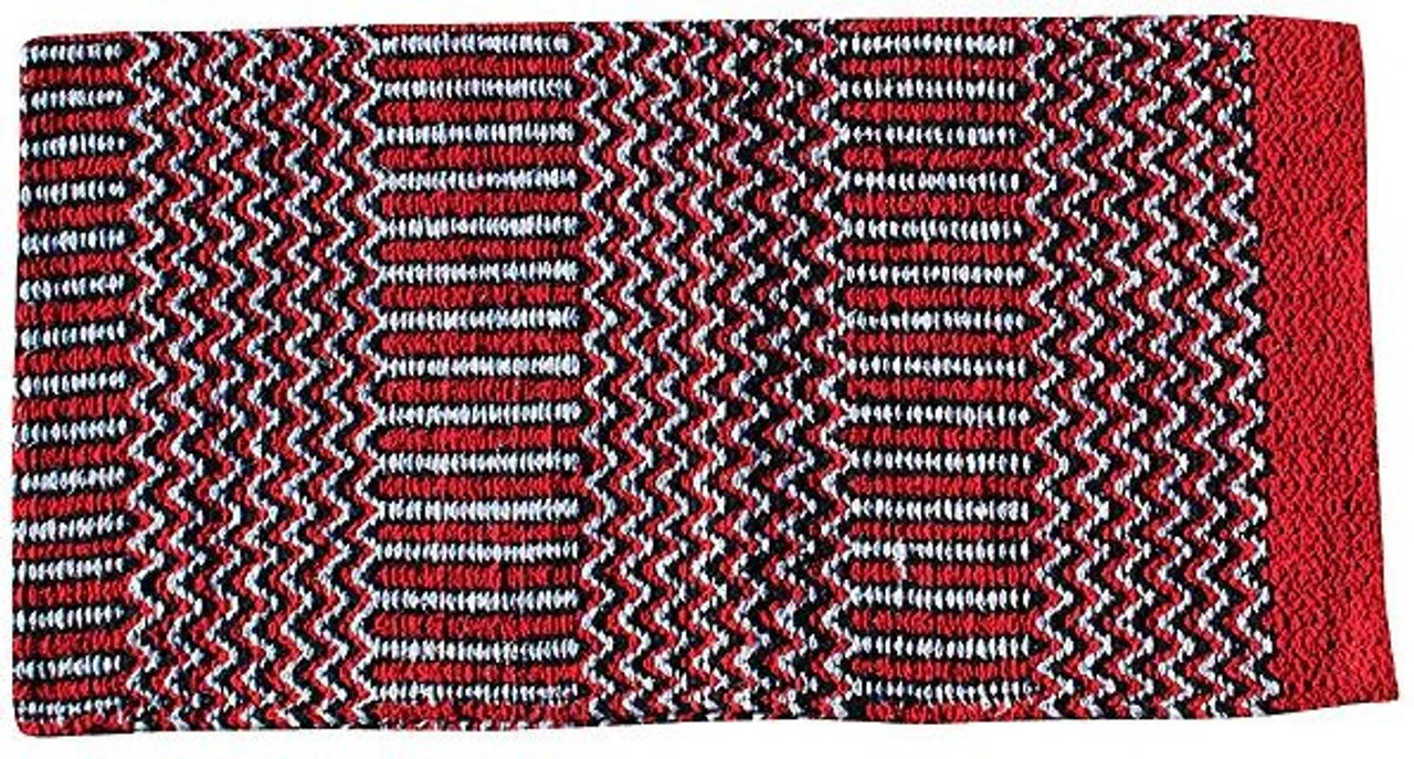 Professionals Choice 32X64 Double Weave Native Blanket Red And Black