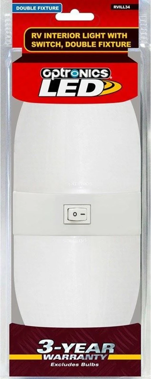 Double Fixture - White,10 In