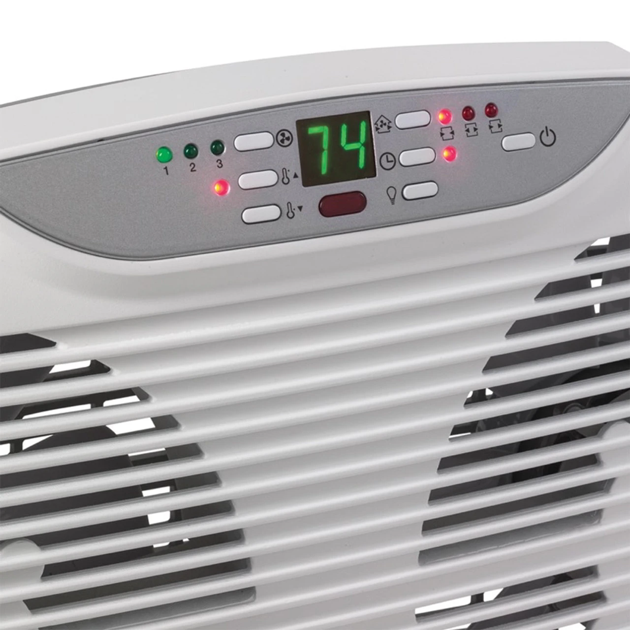 Lasko - Electrically Reversible Twin Window Fan With Remote Control - White - Image 2