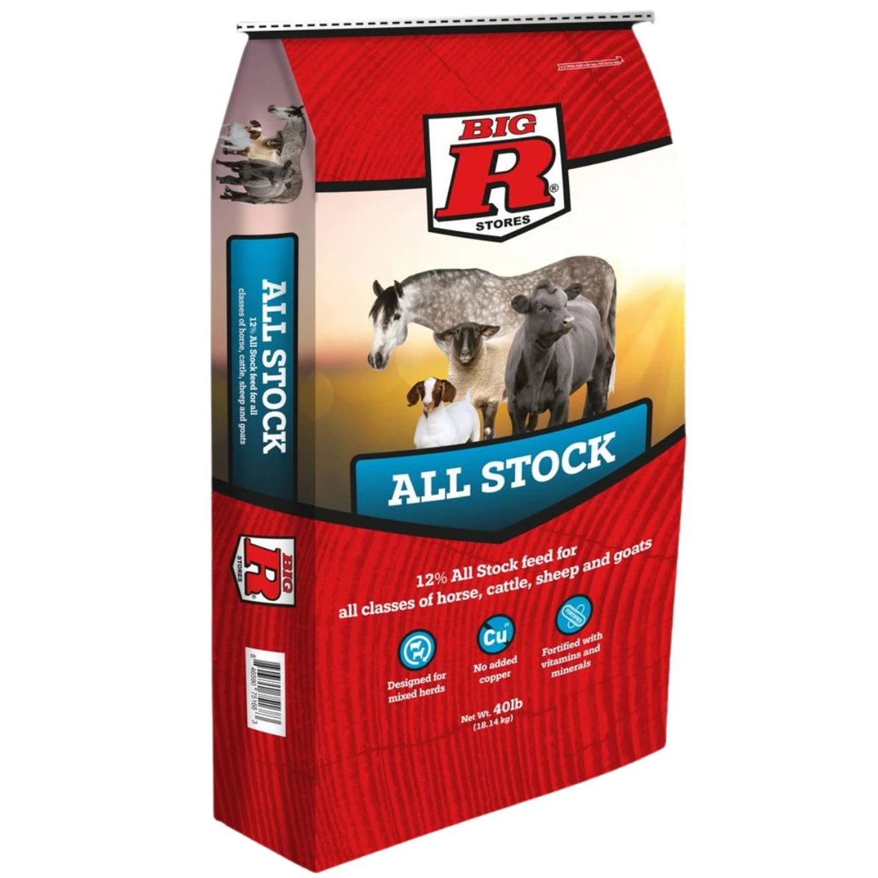 Big R 12% All Stock Feed - 40 Lbs.