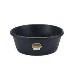 Miller Mfg. - 15-Gallon Heavy Duty Rubber Tub - Black
