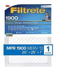 FILTER AIR 1900MPR 20X25X1IN