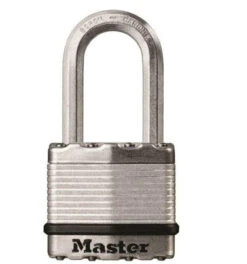 Master Lock M1XKADLF Laminated Padlock - 5/16 In Dia, 1-1/2 In H X 13/16 In W, Steel, Silver