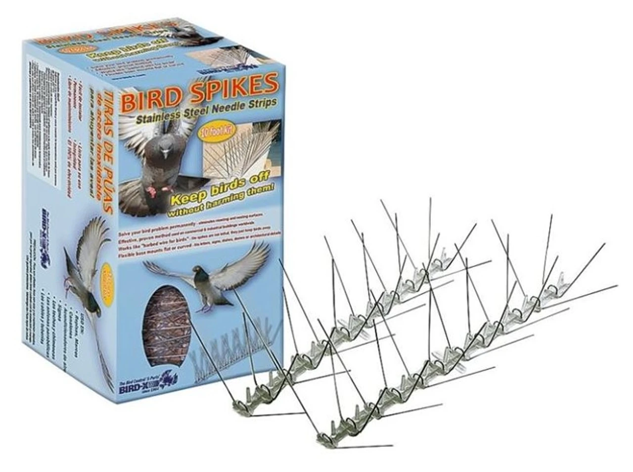 Bird-X Stainless Steel Bird Spike Kit - 10' L - Image 5