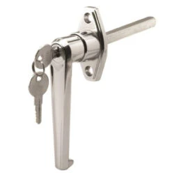 Prime Line GD 52123 Door Handle Lock, Keyed, Die Cast Zinc - Chrome Plated