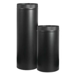 Imperial 5" X 24" Snap-Lock Black Matte Stove Pipe