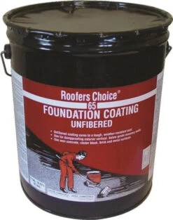 Roofers Choice 4.75 Gallon Non-Fibered Foundation Coating - Black