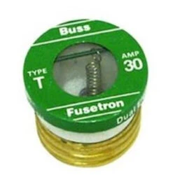 Orgill - Bussmann T-30 Heavy Duty Low Voltage Time Delay Plug Fuse - 125 VAC, 30 A, 10 KA
