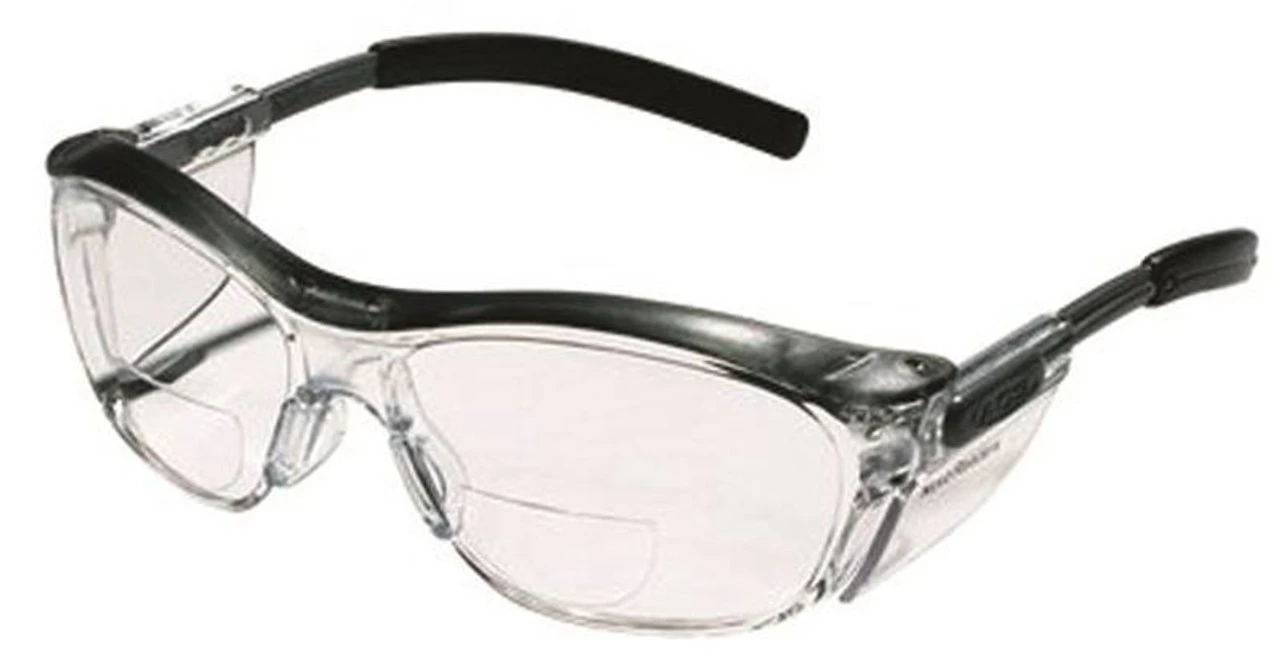3M Safety Glasses, Magnifier/Reader, Clear Lens