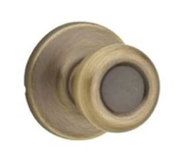 Kwikset Tylo 200T5CPRCLRCS Signature Round Door Knob Lock - Antique Brass