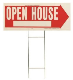 Hy-Ko 2-Sided Weatherproof "Open House" Lawn Sign