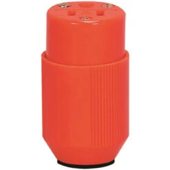 Cooper Wiring High Visibility Straight Electrical Connector 125 Volt - Orange