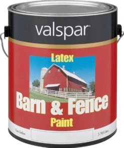 Valspar Barn And Fence Paint, Red, 1 GAL.