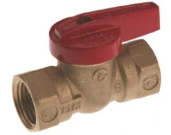 Orgill - Cash Acme Mueller ProLine 1-Piece Gas Ball Valve - 3/4 In, FPT, 200 Psi, Forged Brass, Chrome Plated