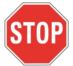 Hy-Ko HW Heavy Duty Octagon Highway Sign "Stop" - 18 In W X 18 In L