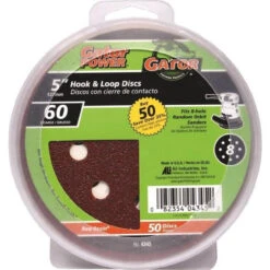 Gator 5in Sanding Disc. 60Grit - 50 Sheets