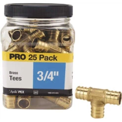 Apollo® Apollo 3/4" Brass PEX Barb Tee Pro- 25pk
