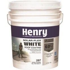 Henry White Solar-Flex Roof Coating 5 Gallon