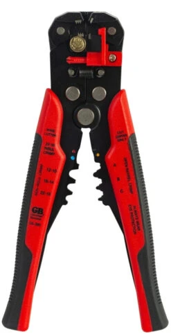GB GS-395 Adjustable Automatic Wire Stripper, 10-3/4 In OAL, 10 To 26 AWG Cutting Capacity
