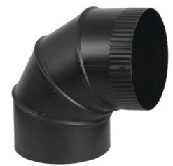 Imperial 6" Adjustable Steel Stove Pipe Elbow - 0-90