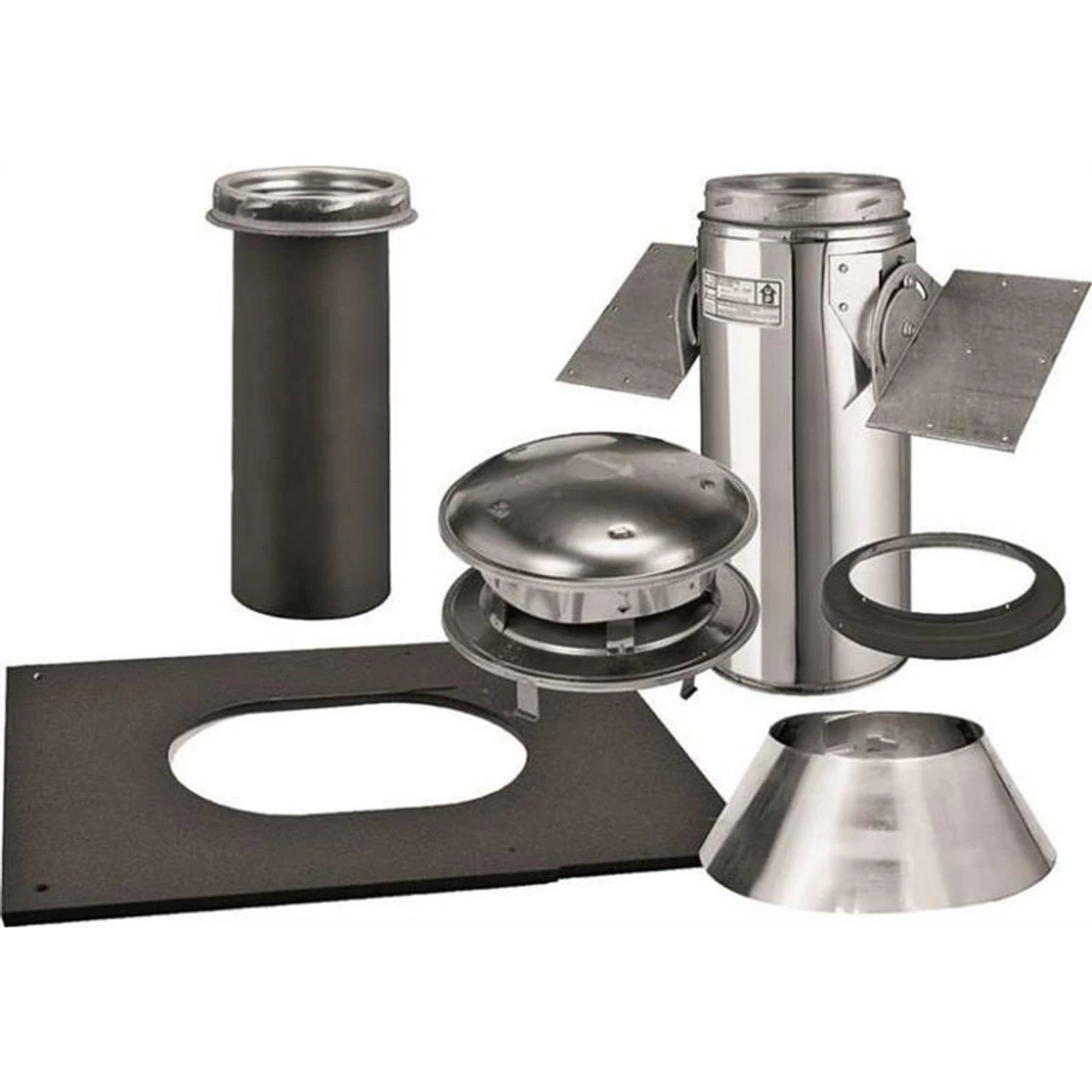 Sure-Temp Pitched Ceiling Support Kit 6 In, Stainless Steel