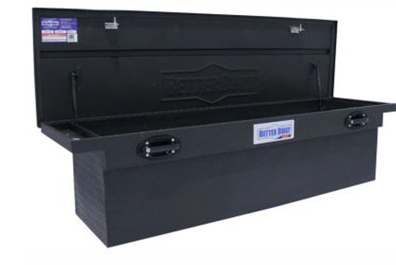BETTER BUILT ALUMINUM CROSSOVER STANDARD LOW PROFILE DEEP TRUCK TOOL BOX- MATTE BLACK - Image 11