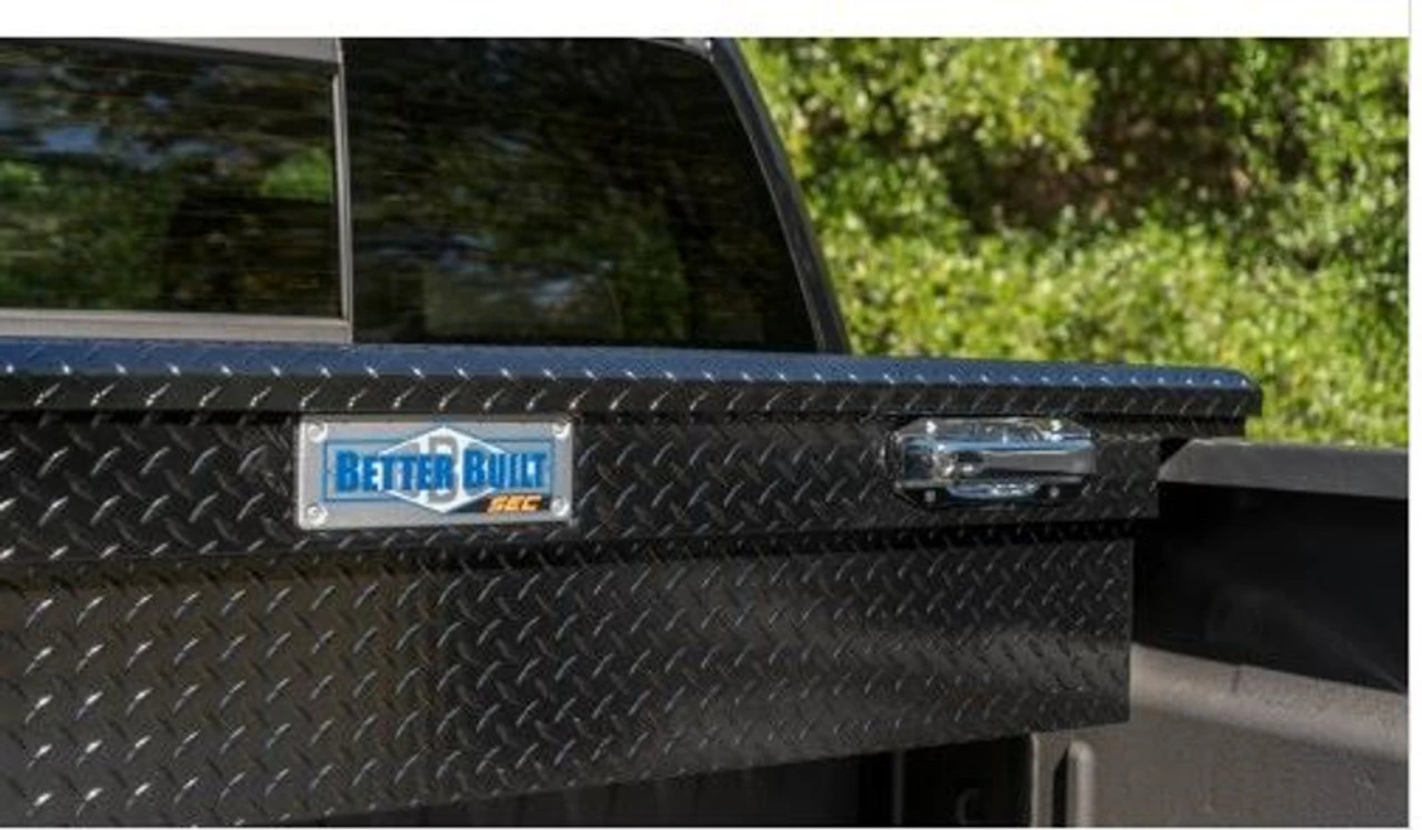 BETTER BUILT ALUMINUM CROSSOVER STANDARD LOW PROFILE DEEP TRUCK TOOL BOX- MATTE BLACK - Image 7