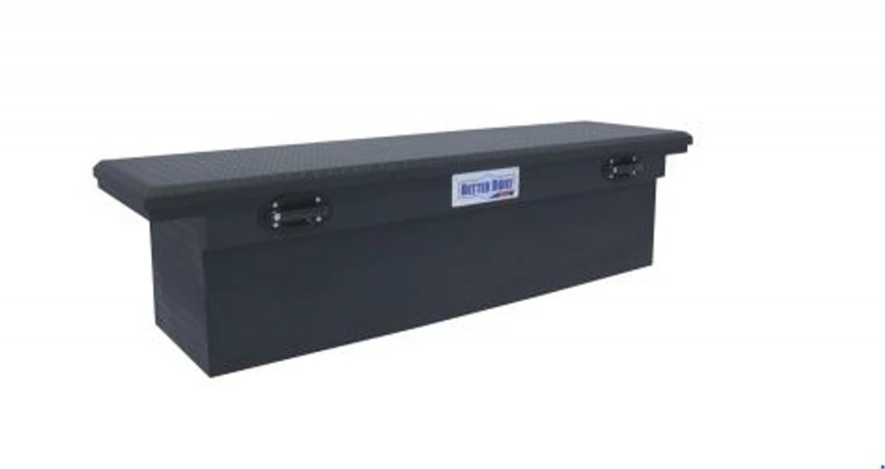 BETTER BUILT ALUMINUM CROSSOVER STANDARD LOW PROFILE DEEP TRUCK TOOL BOX- MATTE BLACK - Image 12