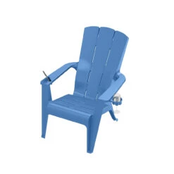 Gracious Living Deluxe Contour Adirondack Chair With Cup And Smart Phone Holder