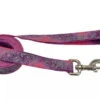 Coastal LazerBrite Patterned Leash Pink Multi Flowers